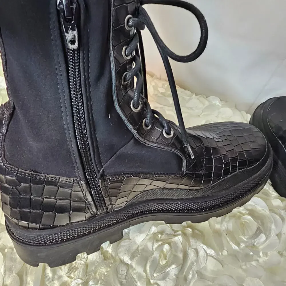 Free People Shoreditch overknee combat boot size 39/9 - Picture 6 of 13